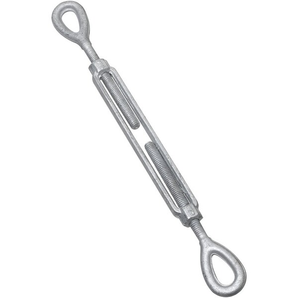 National Hardware 3/8 in. D X 6 in. L Galvanized Steel Eye and Eye Turnbuckle 1 pk N177-394 - main